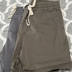 Express Men's Athletic Shorts in Gray and Brown